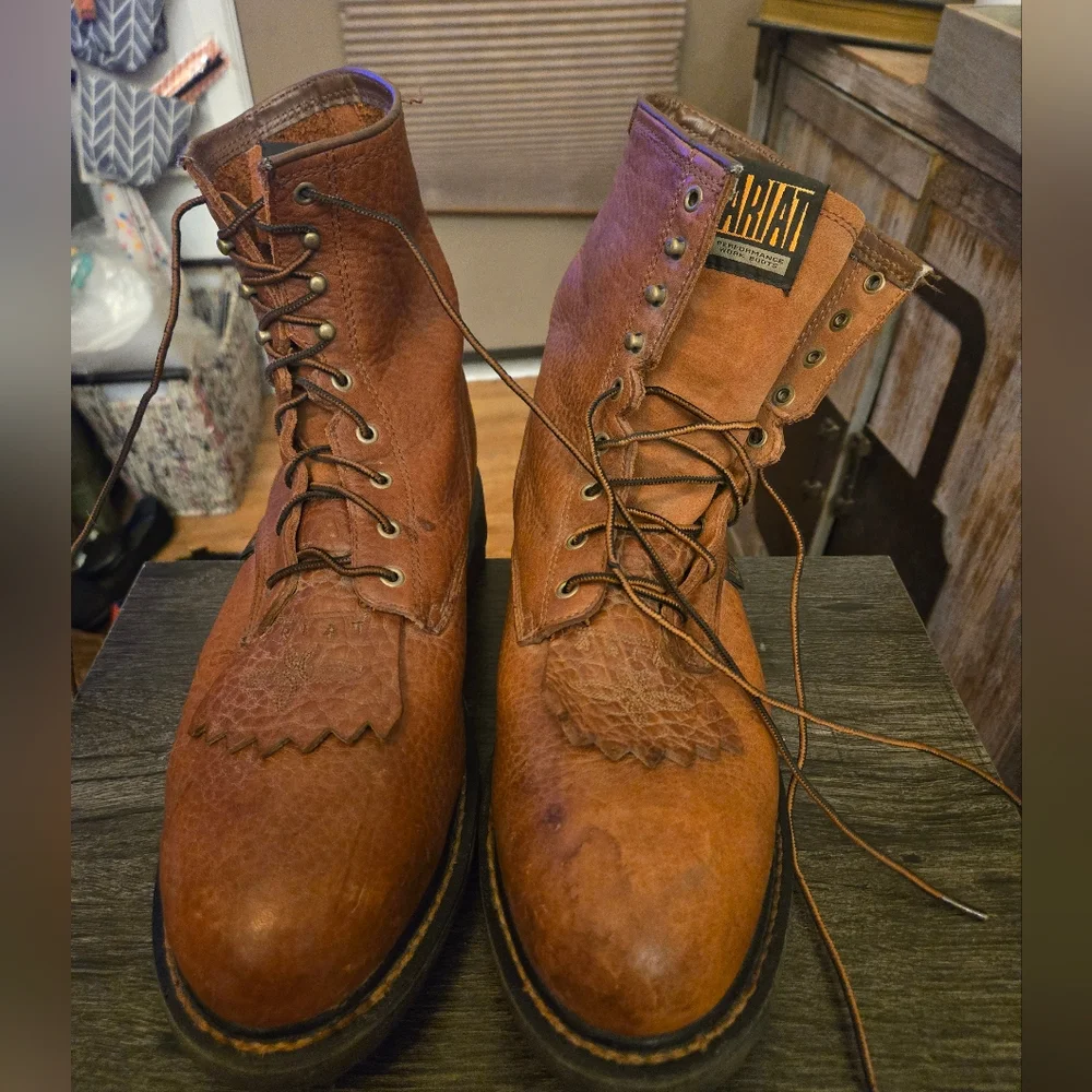 Ariat Men's Cascade Steel Toe Work Boots Size 11ee